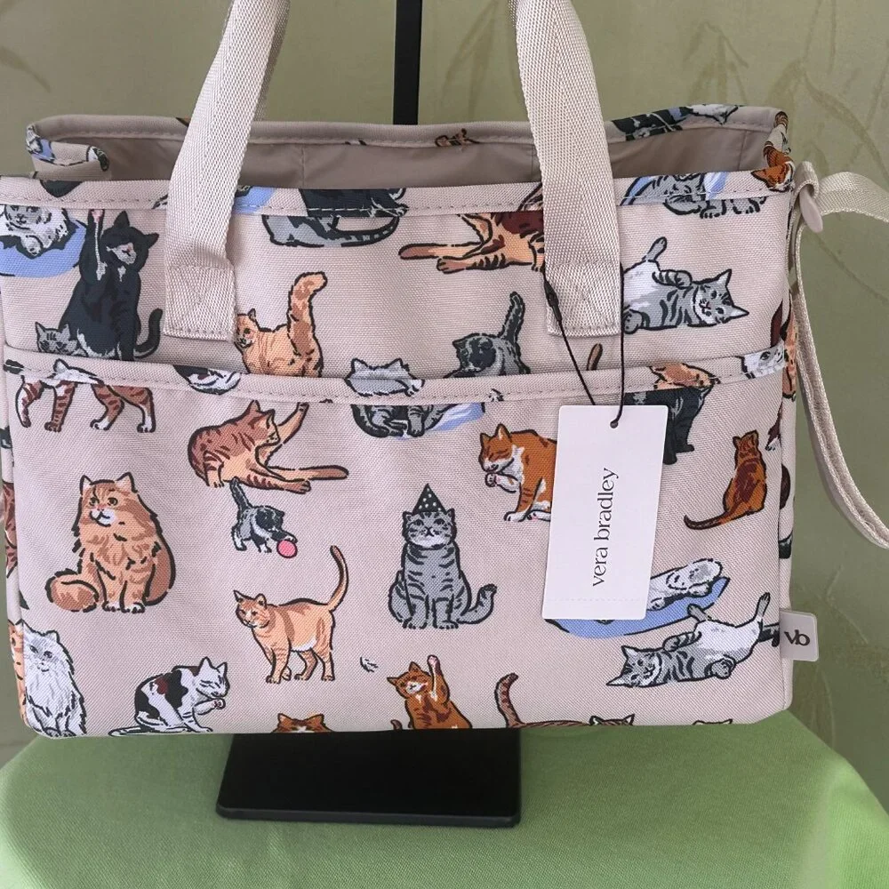 VERA BRADLEY A CAT'S LIFE EVERYTHING ORGANIZER:NWT CATS